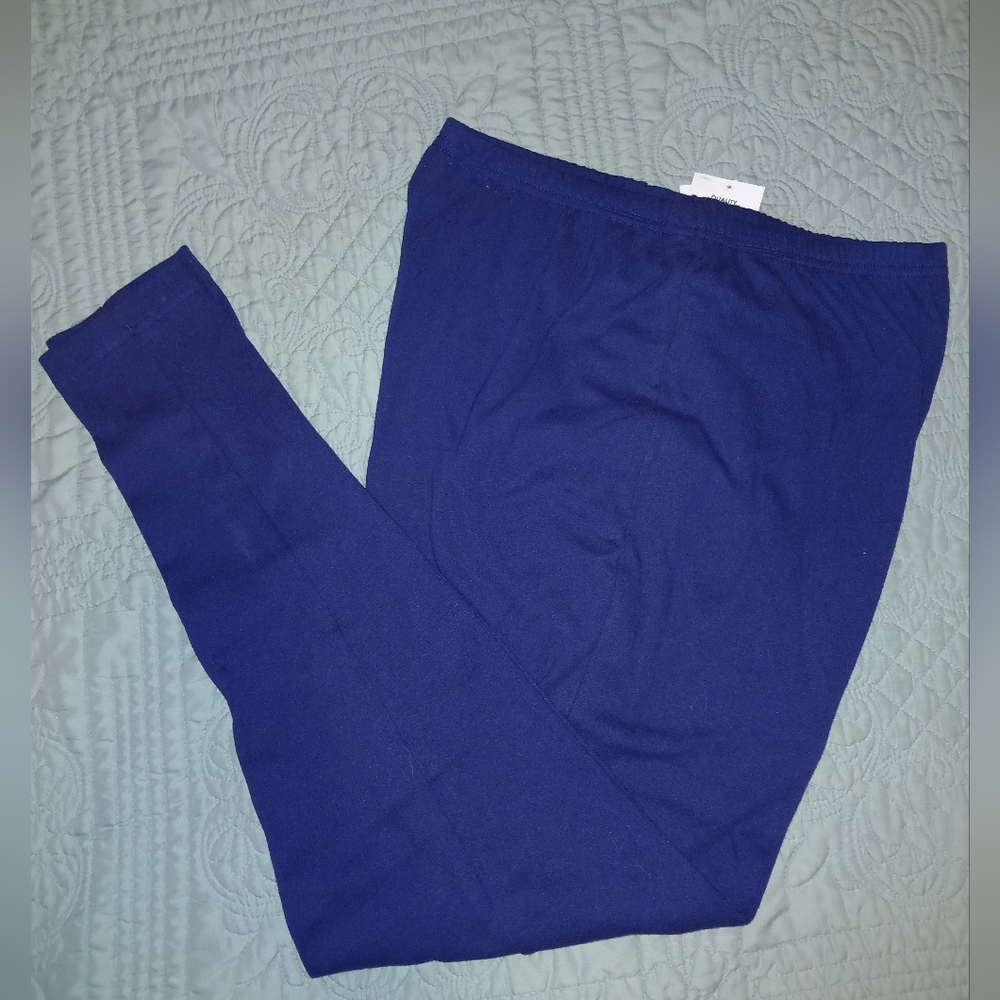 Basic Editions Dark Blue Pants 1X